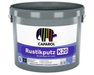 Caparol Rustikputz K20 25 kg – Dekorativer Innenputz mit rustikaler 2,0 mm Struktur