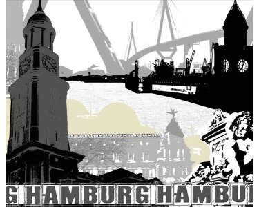 AS Creation XXL City 2010 Hamburg 0420-72 , 42072  3m x 2.5m Fototapete