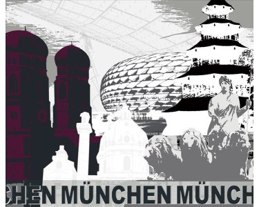 AS Creation XXL City 2010 Munich 0420-92 , 42092  3m x 2.5m Fototapete