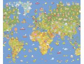 AS Creation XXL Kids 2010 World Map 0451-72 , 45172  3m x...