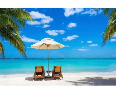 AS Creation XXL Wallpaper 3 Beach with Chairs Fototapete 470689
