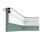 Orac Eckleiste Purotouch C395 200 x 3,1 x 15,5 cm
