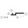 Orac Eckleiste Purotouch C395 200 x 3,1 x 15,5 cm