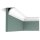 Orac Eckleiste Duropolymer CX109 200 x 4,4 x 4,448 cm