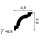 Orac Eckleiste Duropolymer CX124 200 x 4,9 x 4,9 cm
