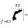 Orac Eckleiste flexibel / biegbar  C322F 200 x 4,2 x 5 cm