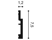 Orac Eckleiste flexibel / biegbar  SX187F 200 x 1,2 x 7,5 cm