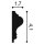 Orac Wandleiste Purotouch P8030 200 x 1,7 x 4,1 cm