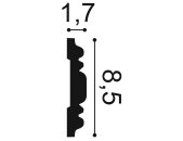 Orac Wandleiste flexibel / biegbar  P7030F 200 x 1,7 x 8,5 cm