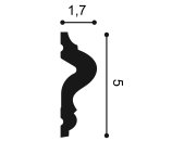 Orac Wandleiste flexibel / biegbar  PX175F 200 x 1,7 x 5 cm