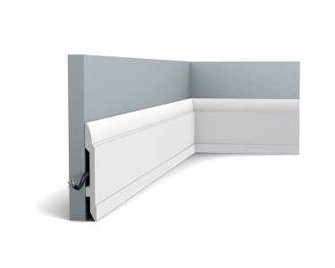 Orac SX104  Sockelleiste Duropolymer SX104 200 x 1,7 x 14,8 cm