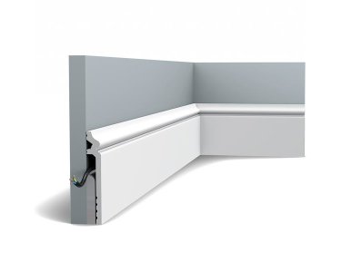 Orac SX186 Abdeck-Sockelleiste Duropolymer SX186 200 x 2,2 x 13,8 cm