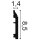 Orac SX172F Sockelleiste flexibel / biegbar  SX172F 200 x 1,4 x 8,5 cm