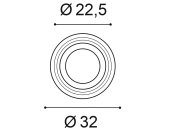 Orac Säule  K1152 32 x 32 x 12,5 cm