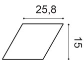 Orac 3D Paneel  W100 15 x 25,8 x 2,9 cm