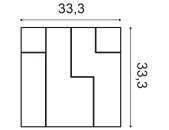 Orac 3D Paneel  W102 33,3 x 33,3 x 2,5 cm