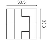 Orac 3D Paneel  W103 33,3 x 33,3 x 2,5 cm