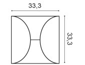 Orac 3D Paneel  W107 33,3 x 33,3 x 2,9 cm