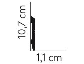 Mardom Decor Sockelleiste Polyforce MD354 200 x 10,7 x  1,1  cm