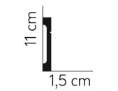 Mardom Decor Sockelleiste - flexibel Flexible Profoam MD356F 200 x 10,8 x  1,6  cm