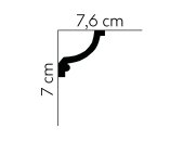 Mardom Decor Deckenleiste Profoam MDA121  200 x 7,0 x  7,6  cm