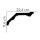 Mardom Decor Deckenleiste Profoam MDB121  200 x 11,6 x  22,4  cm