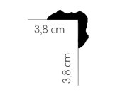 Mardom Decor Deckenleiste Eckschutzleisten Profoam MDB123 200 x 4,1 x  4,1  cm