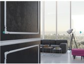 Mardom Decor Wandleiste Polyforce MD007 200 x 7,3 x  2,3  cm