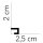 Mardom Decor Lichtleiste Polyforce QL021 200 x 2 x  2,5  cm