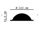 Mardom Decor Rosette Profoam B2003     21,5 cm / 113 cm Durchmesser