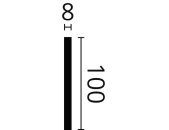 NMC FL9 WALLSTYL® 100 mm x 8 mm Sockelleisten