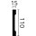 NMC FD2S WALLSTYL® 110 mm x 15 mm Sockelleisten