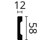 NMC WD4 WALLSTYL® Wandleisten 58 mm x 12 mm