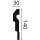 NMC Zierprofile Fassade Tür-/Fensterumrandungen NMC MA1 DOMOSTYL® 140 mm x 30mm Länge 2 m