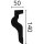 NMC Zierprofile Fassade Tür-/Fensterumrandungen NMC MA13 DOMOSTYL®  140mmx50mm Länge 2m
