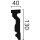 NMC Zierprofile Fassade Tür-/Fensterumrandungen NMC MA14 DOMOSTYL®  130mm x 40mm Länge 2m
