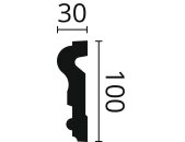 NMC Zierprofile Fassade Tür-/Fensterumrandungen NMC MA16 DOMOSTYL® 100 x 30 mm Länge 2 m
