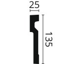 NMC Zierprofile Fassade Tür-/Fensterumrandungen NMC MA3 DOMOSTYL® 134x25 mm Länge 2 m