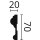 NMC Zierprofile Fassade Tür-/Fensterumrandungen NMC NA DOMOSTYL®  70 x20mm Länge 2 m