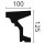 NMC Zierprofile Fassade Gesimsband  NMC FA10 DOMOSTYL®  125x100 mm Länge 2 m