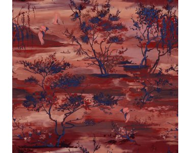 JV451 Yumiko Tapeten Smita Schmitz  6010 Bedruktes Gras und Bomboo auf Vlies