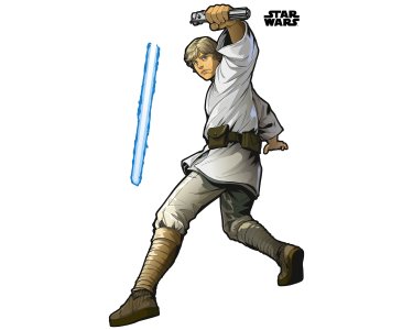 Tapeten Komar 12407 Selbstklebende Fototapete Vlies  "Star Wars XXL Luke Skywalker"  bunt      