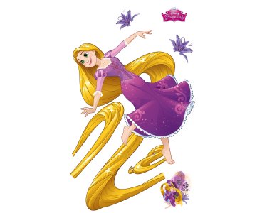 Tapeten Komar 12418 Selbstklebende Fototapete Vlies  "Rapunzel XXL"  bunt
