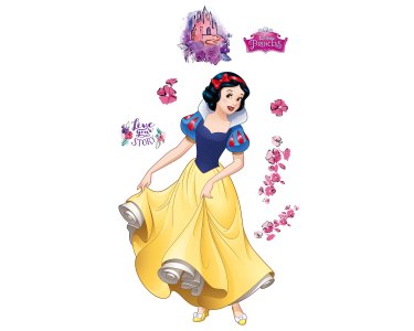 Tapeten Komar 12419 Selbstklebende Fototapete Vlies  "Snowwhite XXL"  bunt