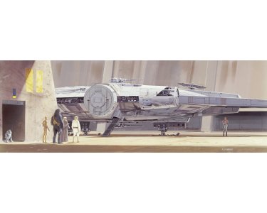 Tapeten Komar 4-4112  Fototapete "STAR WARS Classic RMQ MilleniumFalcon"   bunt