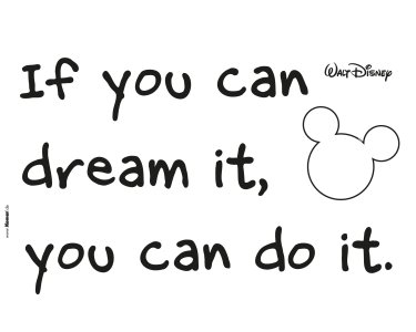 Tapeten Komar 14002h  Deco-Sticker "! You can do it"  schwarz