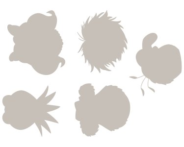 Tapeten Komar 14005h  Deco-Sticker " The Muppets"  grau/schwarz