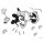 Tapeten Komar 14009h  Deco-Sticker "Minnie Scream"  grau/schwarz