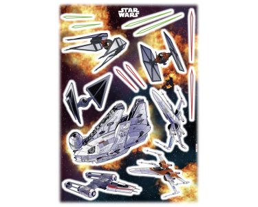 Tapeten Komar 14022h  Deco-Sticker "Star Wars Spaceship"  bunt          
