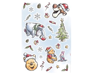 Tapeten Komar 14064h  Deco-Sticker "Winnie Pooh Christmas"  bunt
